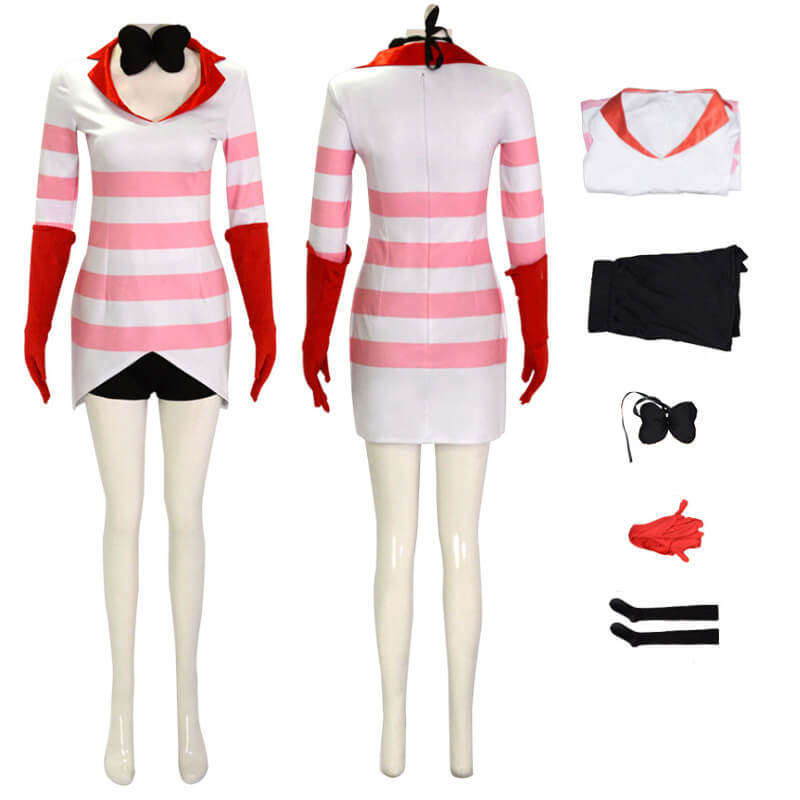 Hazbin Hotel Angel Dust Cosplay Suit Women Halloween Costume - Image 6
