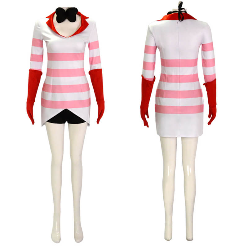 Hazbin Hotel Angel Dust Cosplay Suit Women Halloween Costume - Image 3