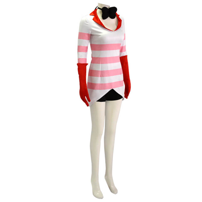 Hazbin Hotel Angel Dust Cosplay Suit Women Halloween Costume - Image 4