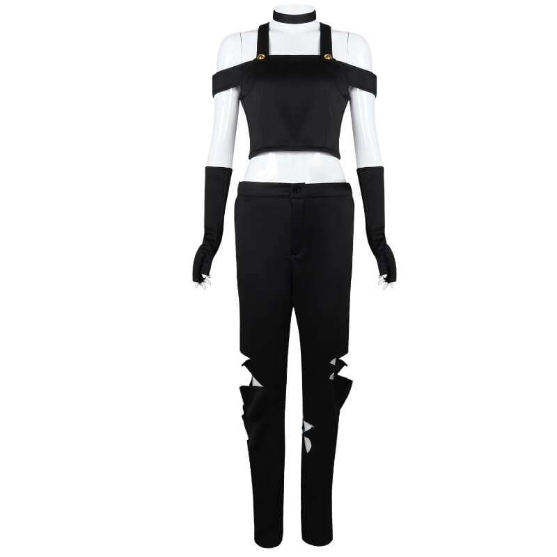 Hazbin Hotel Vaggie Cosplay Charlie Vaggie Black Costume Suit for Halloween - Image 3