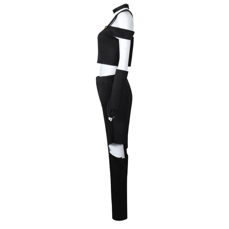 Hazbin Hotel Vaggie Cosplay Charlie Vaggie Black Costume Suit for Halloween - Image 5