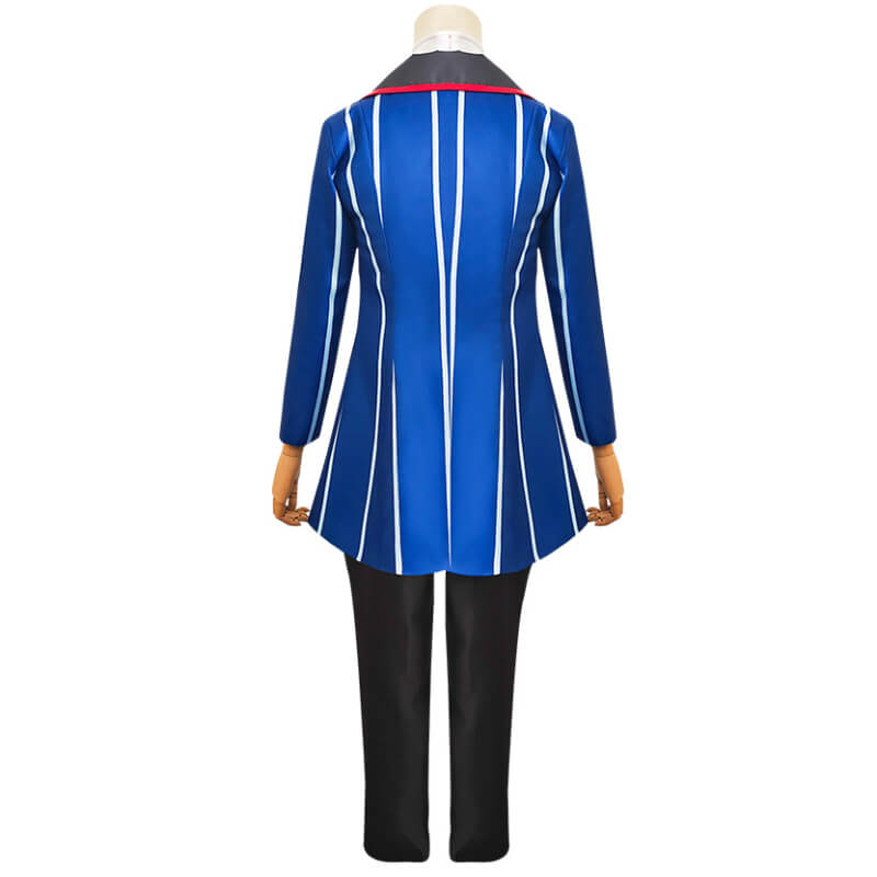 Hazbin Hotel Vox Blue Suit Cosplay Uniform Anime Halloween Vox Costume Online - Image 5