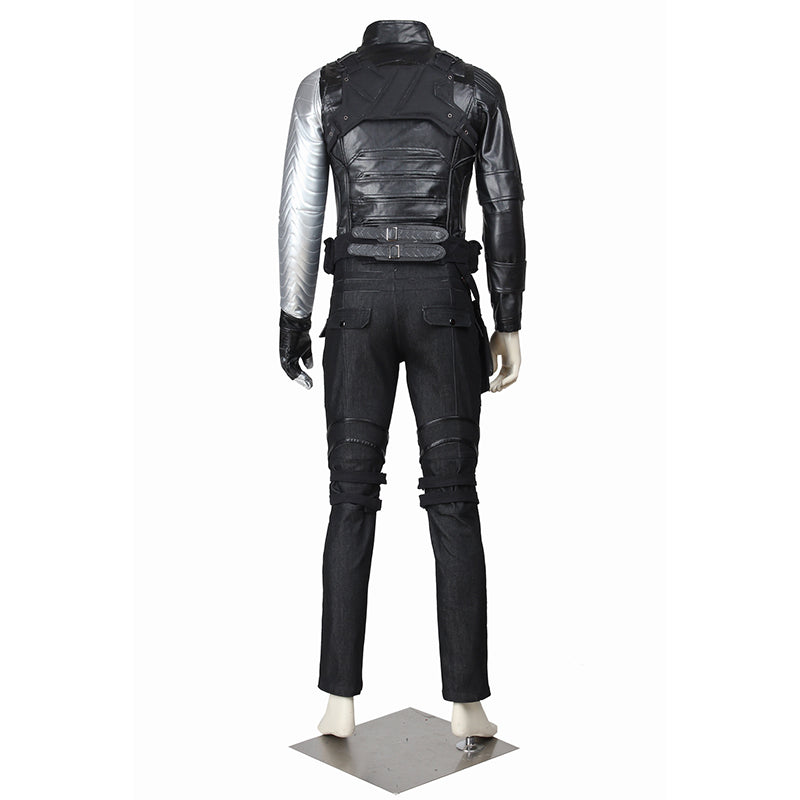 Captain America The Winter Soldier James Buchanan Bucky Barnes Cosplay Costume - Image 5
