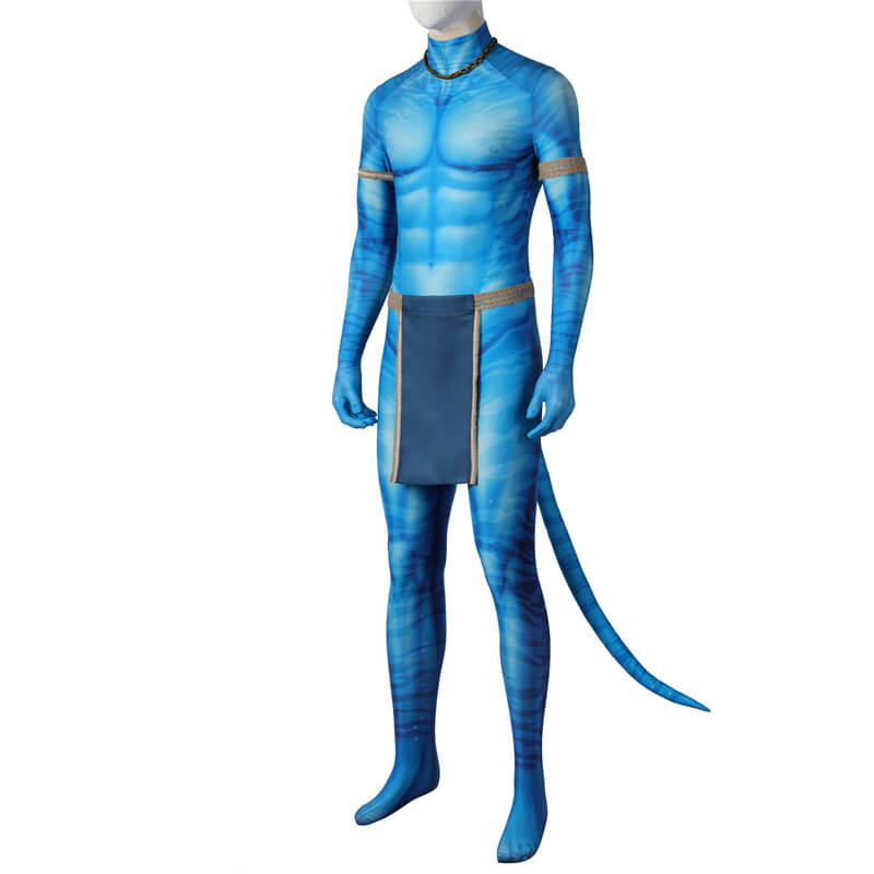 Avatar 2 The Way of Water Jake Sully Costumes 40D Polyester Cosplay Suit - Image 4