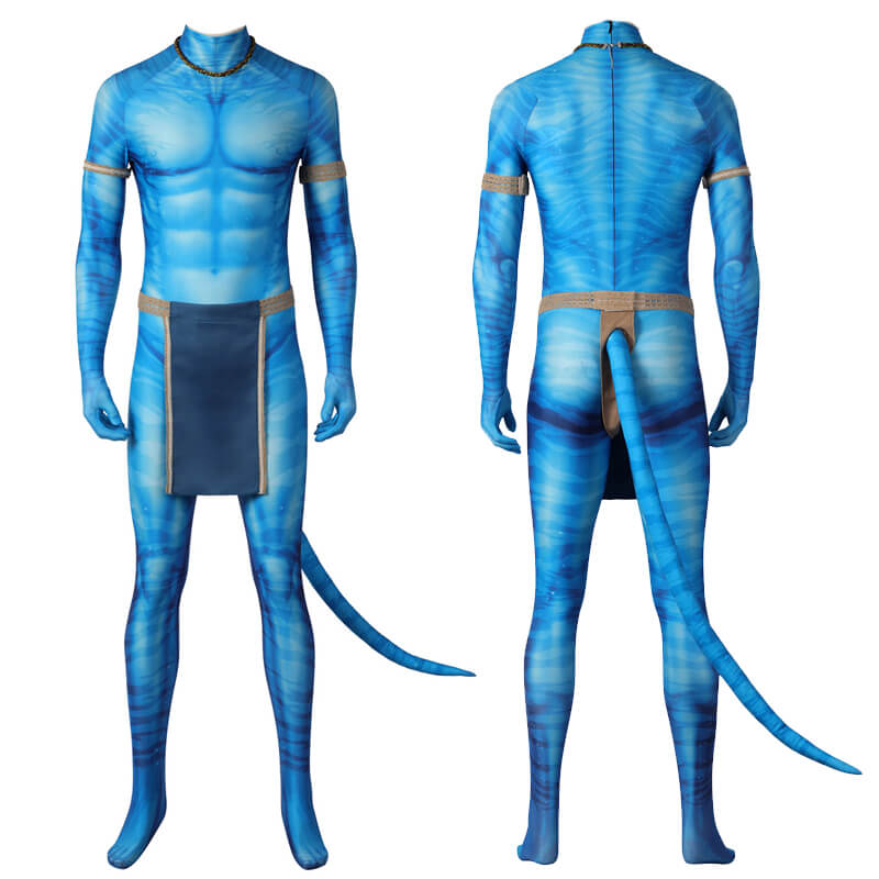 Avatar 2 The Way of Water Jake Sully Costumes 40D Polyester Cosplay Suit - Image 2
