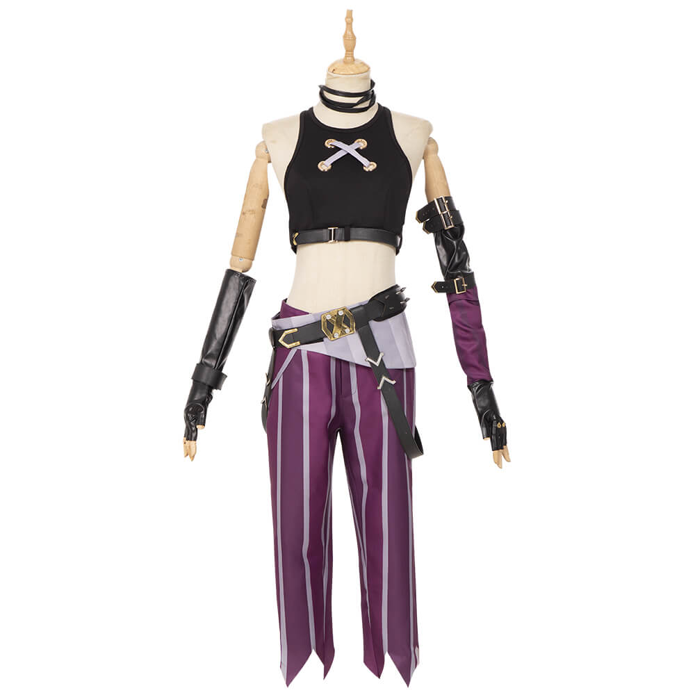 Jinx Cosplay League of Legends Jinx Arcane Outfit LOL Arcane Outfit Halloween Cosplay Costumes - Image 2