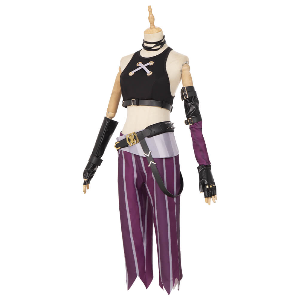 Jinx Cosplay League of Legends Jinx Arcane Outfit LOL Arcane Outfit Halloween Cosplay Costumes - Image 3