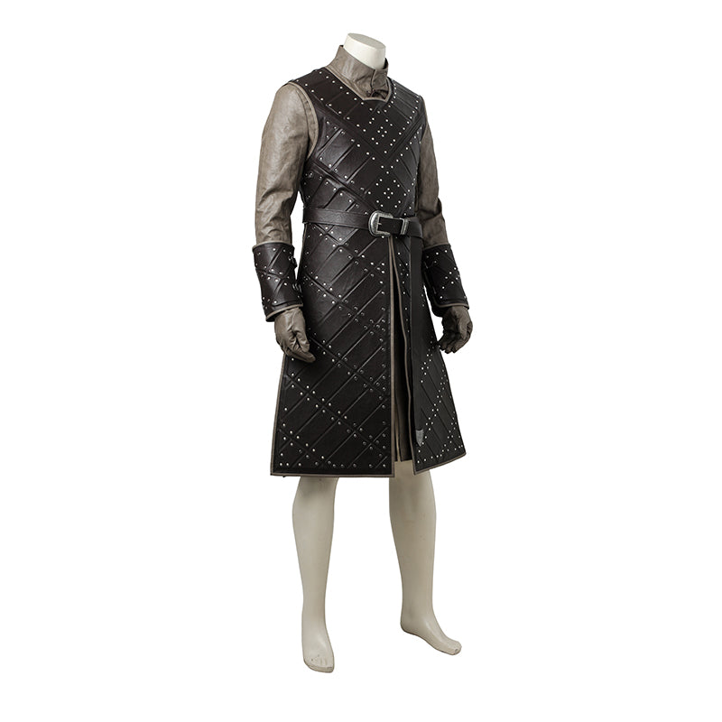 Game of Thrones Season 7 Jon Snow Cosplay Costume Halloween Party Outfits - Image 3