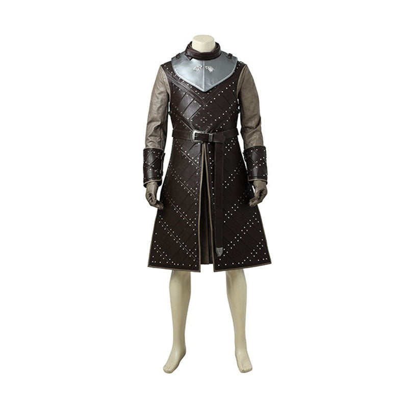 Game of Thrones Season 7 Jon Snow Cosplay Costume Halloween Party Outfits - Image 2