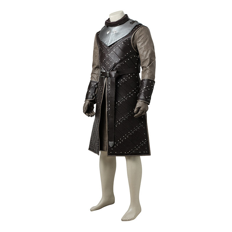 Game of Thrones Season 7 Jon Snow Cosplay Costume Halloween Party Outfits - Image 5