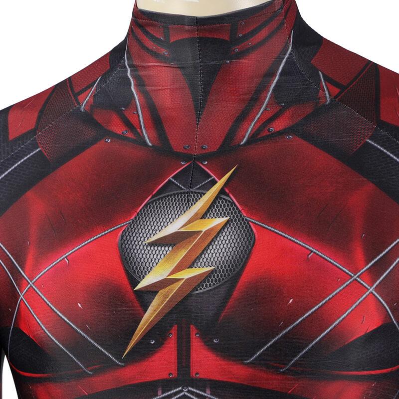 Justice League Barry Allen The Flash Bodysuit with Mask Barry Allen Flash Costume - Image 10