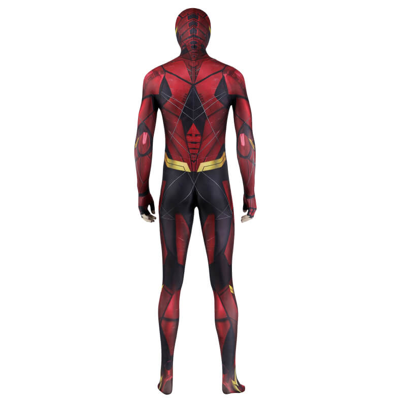 Justice League Barry Allen The Flash Bodysuit with Mask Barry Allen Flash Costume - Image 3