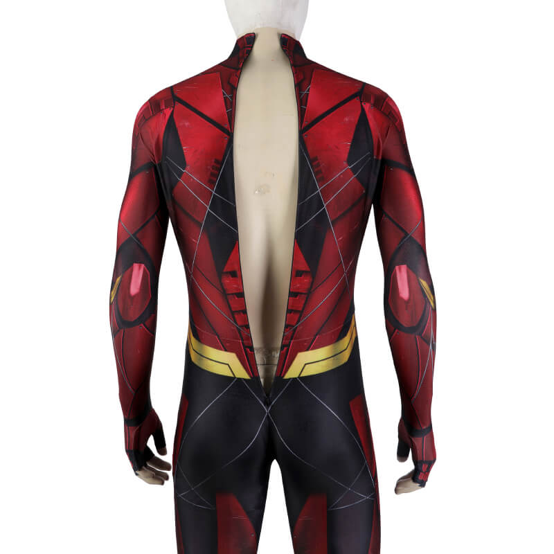 Justice League Barry Allen The Flash Bodysuit with Mask Barry Allen Flash Costume - Image 9