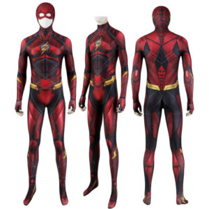 Justice League Barry Allen The Flash Bodysuit with Mask Barry Allen Flash Costume