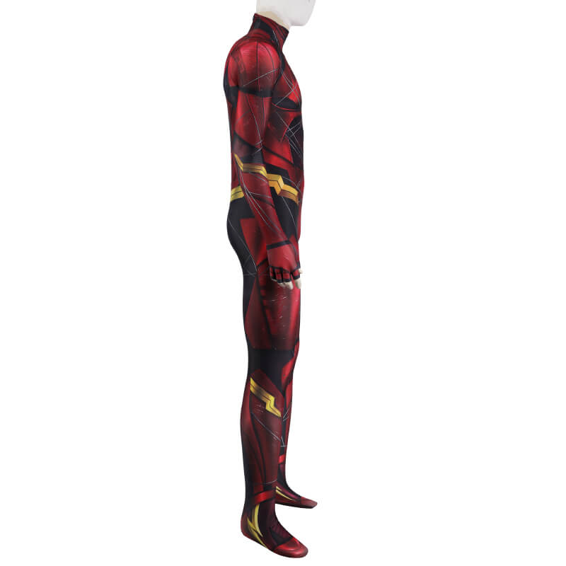 Justice League Barry Allen The Flash Bodysuit with Mask Barry Allen Flash Costume - Image 6