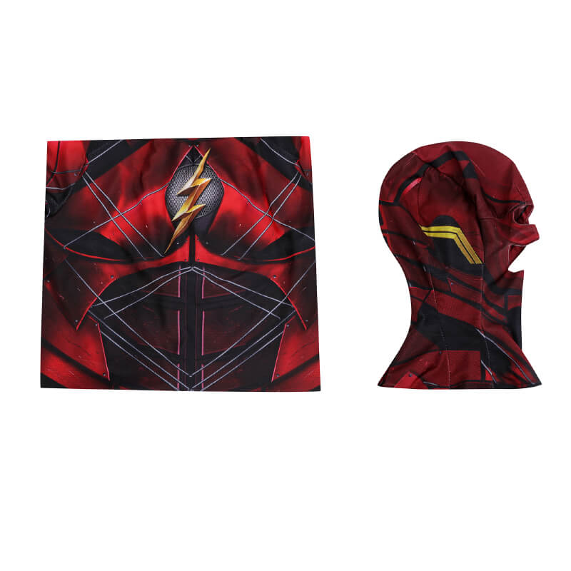 Justice League Barry Allen The Flash Bodysuit with Mask Barry Allen Flash Costume - Image 7