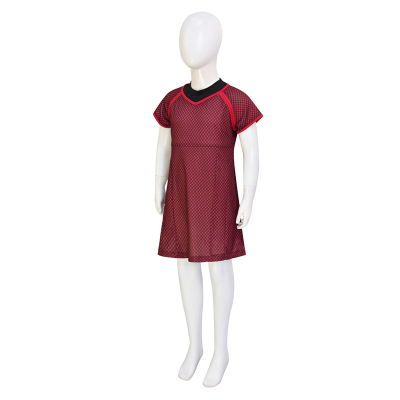 Carol Marcus Red Dress Kids Star Trek Into Darkness Cosplay Costume Halloween Suit - Image 3