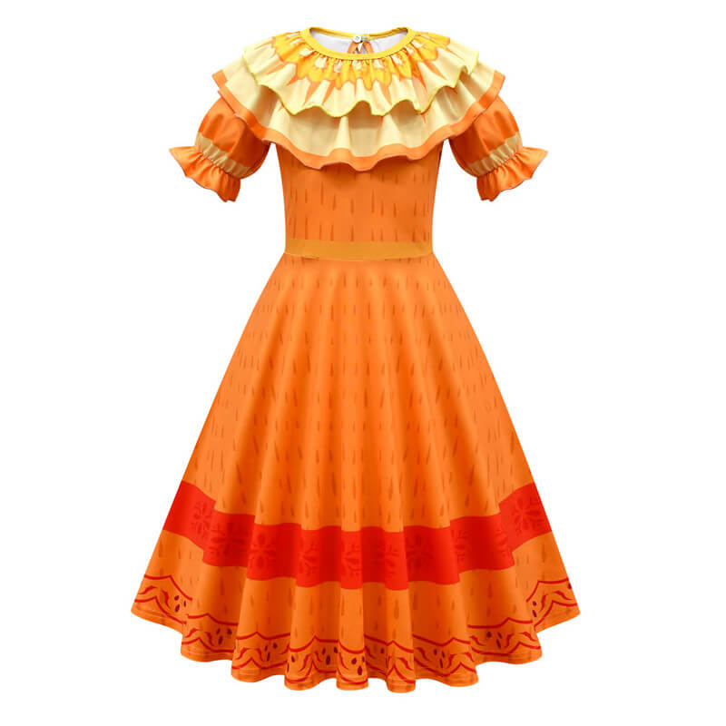 Kids Encanto Pepa Madrigal Cosplay Dress Girls Encanto Pepa Costumes Halloween Dress Up - Image 3