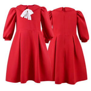 Orphan First Kill Red Dress 2022 Kids Esther Albright Dress Cosplay Costume