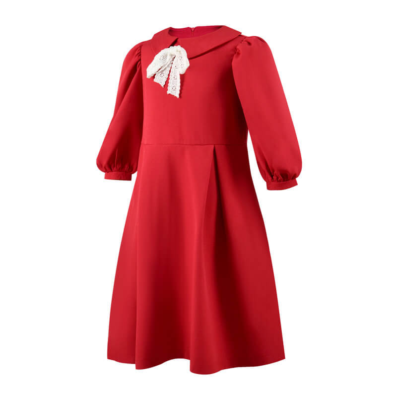 Orphan First Kill Red Dress 2022 Kids Esther Albright Dress Cosplay Costume - Image 3