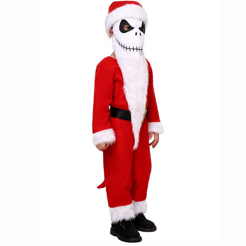 Adults Kids Jack Skellington Santa Claws Costume The Nightmare Before Christmas Mask with Hat - Image 8