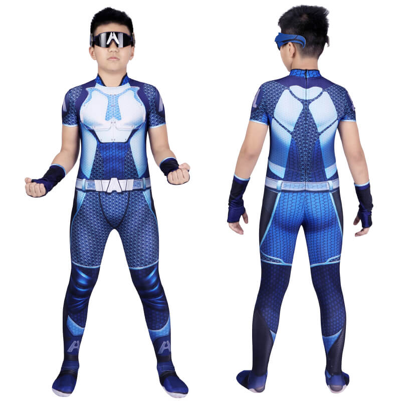 Kids The Boys A-train Cosplay Bodysuit Boys A-train Jumpsuit Costume - Image 2