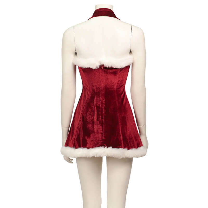2023 Love Actually Christmas Costume Dress with Cape Adults - Image 6