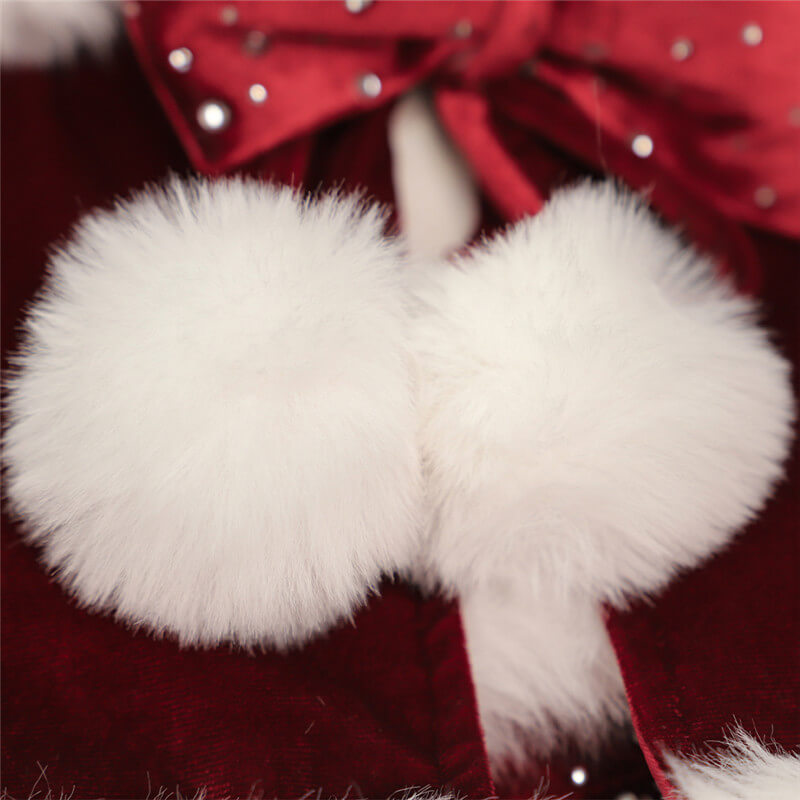 2023 Love Actually Christmas Costume Dress with Cape Adults - Image 12