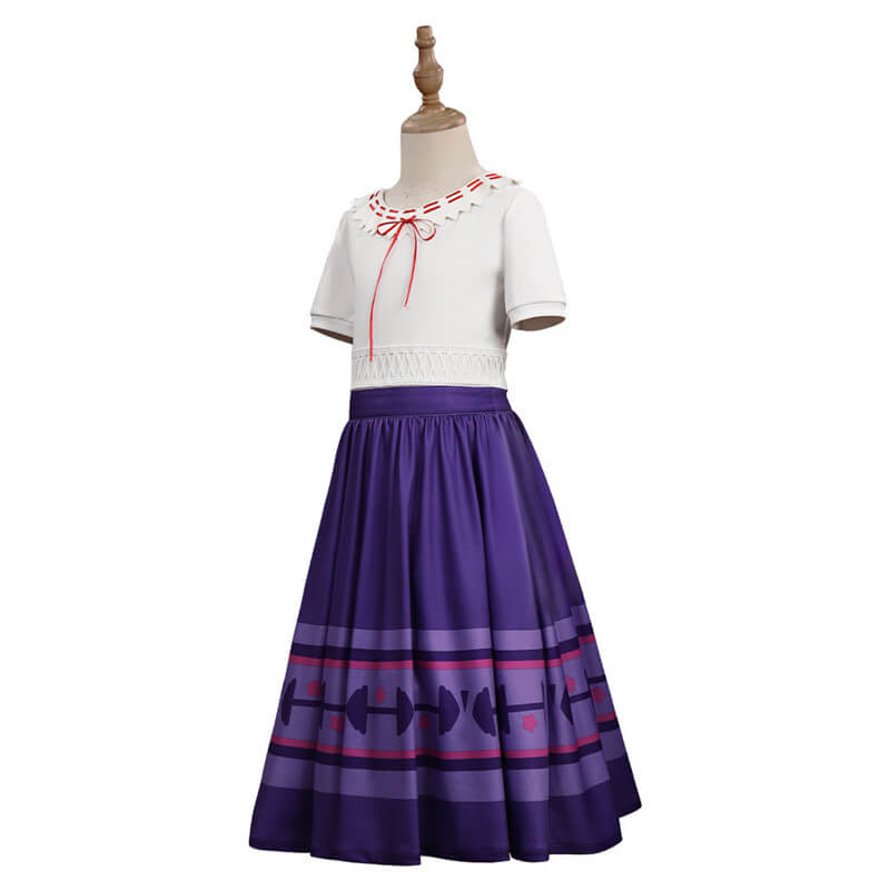 Luisa Encanto Costume Kids Girls Luisa Madrigal Cosplay Dress Outfit - Image 5