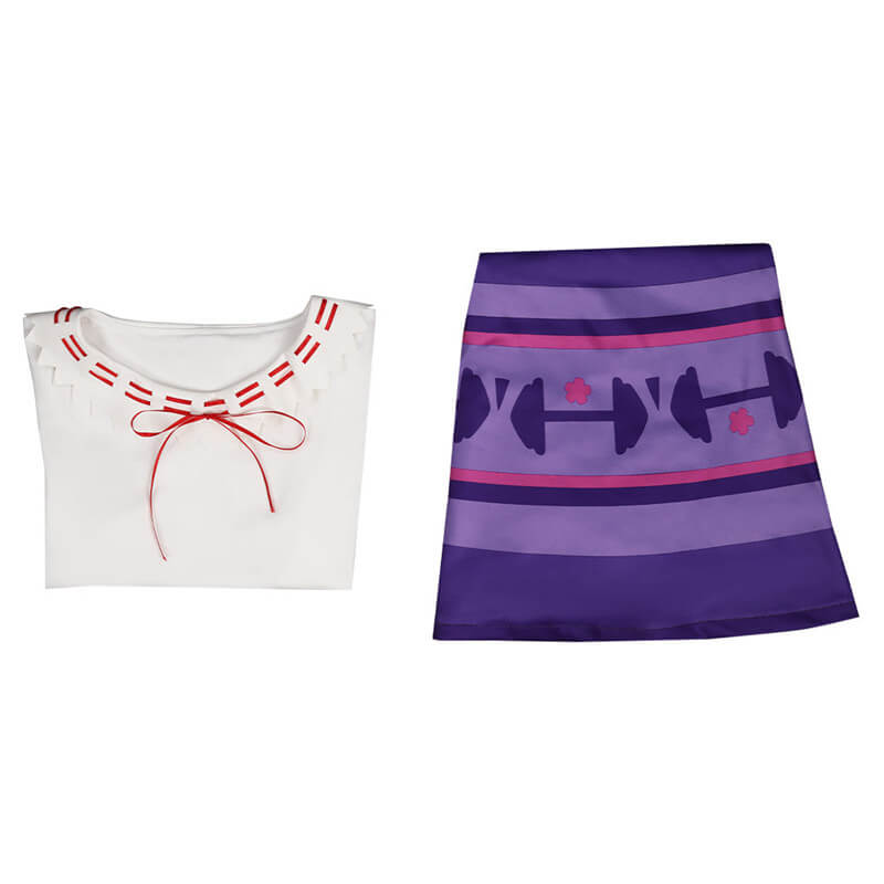 Luisa Encanto Costume Kids Girls Luisa Madrigal Cosplay Dress Outfit - Image 4