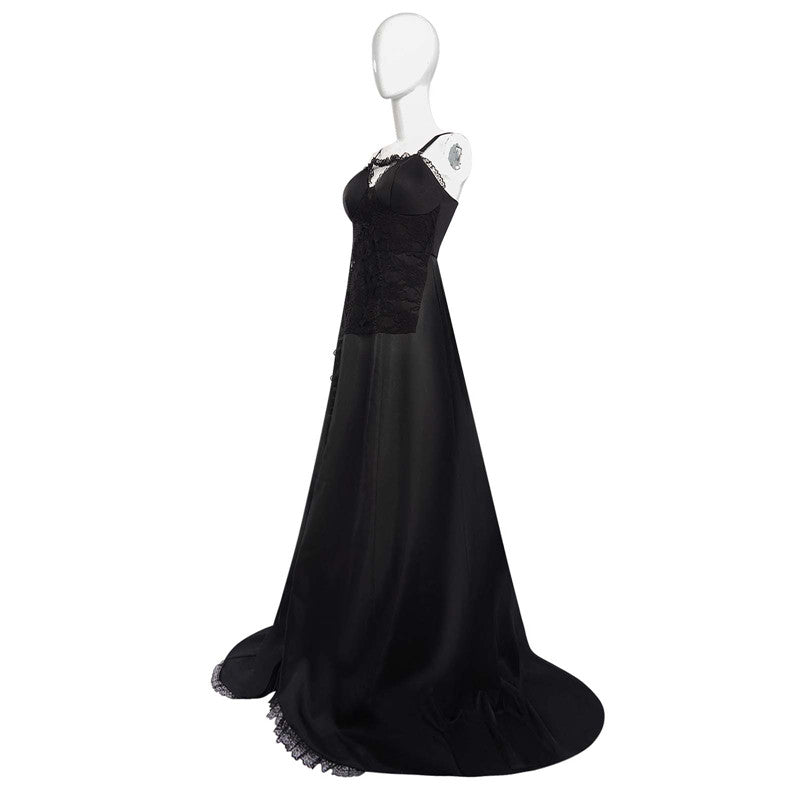 Lydia Deetz Black Dress Beetlejuice Lydia Cosplay Costume Halloween Party Suit - Image 3