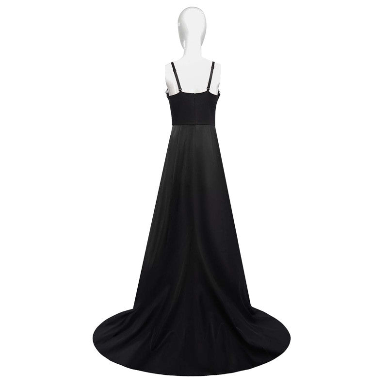 Lydia Deetz Black Dress Beetlejuice Lydia Cosplay Costume Halloween Party Suit - Image 4