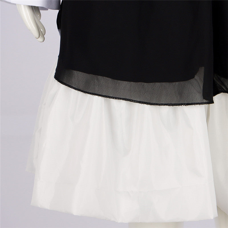 Lydia Deetz Dress Beetlejuice Lydia Black White Stripe Cosplay Costume Halloween Carnival Suit - Image 14