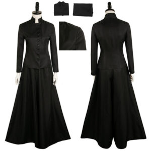Beetlejuice Lydia Black Style Cosplay Halloween Party Costume