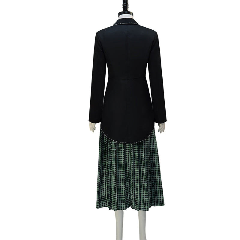 BeetleJuice The Maitlands Lydia Deetz Cosplay Costume Green Black Halloween Party Suit - Image 3
