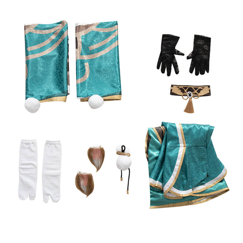 Miss Hina Costumes Genshin Impact Cosplay Outfit Gorou Halloween Carnival Outfi Female - Image 5