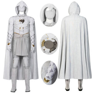 Moon Knight 2022 Costume Suit Marc Spector Cosplay Halloween Outfit with Cloak