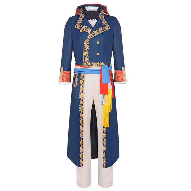 Napoleon Cosplay Costume 2023 Movie Napoleon Bonaparte Suit Emperor Blue Military Uniform - Image 2