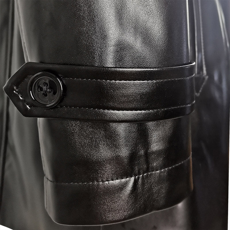 8th Doctor Leather Jacket Coat Doctor Who Eighth Doctor Coat Cosplay Costumes - Image 6