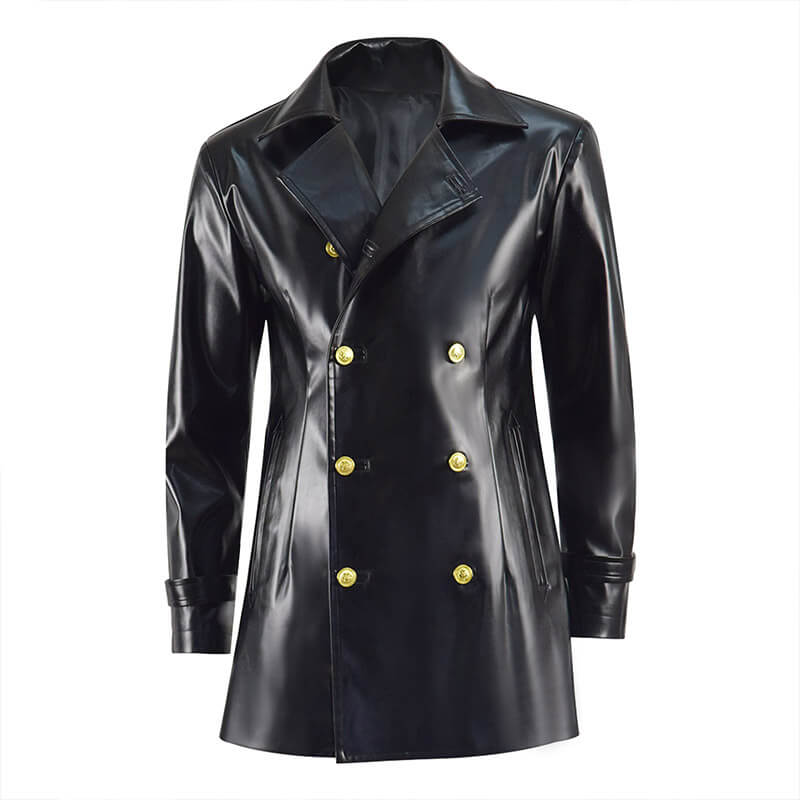 8th Doctor Leather Jacket Coat Doctor Who Eighth Doctor Coat Cosplay Costumes - Image 2