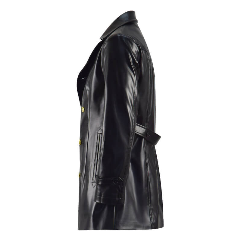 8th Doctor Leather Jacket Coat Doctor Who Eighth Doctor Coat Cosplay Costumes - Image 4
