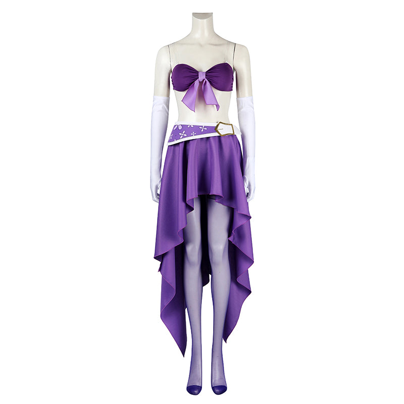 Nico Robin Cosplay Costume One Piece 15th Anniversary Suit Miss Allsunday Purple Bikini - Image 3