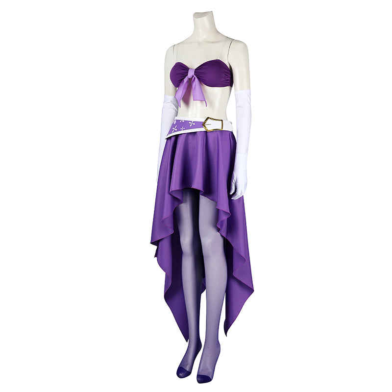 Nico Robin Cosplay Costume One Piece 15th Anniversary Suit Miss Allsunday Purple Bikini - Image 4
