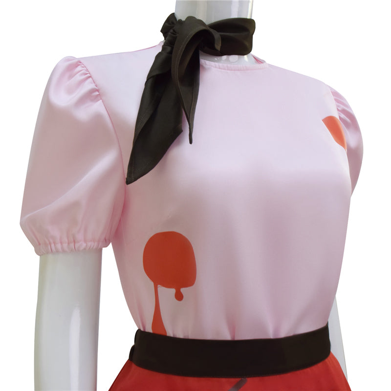 Niffty Pink Dress Hazbin Hotel Niffty Cosplay Costume Halloween Carnival Suit - Image 9