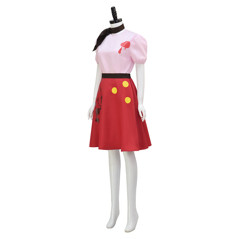 Niffty Pink Dress Hazbin Hotel Niffty Cosplay Costume Halloween Carnival Suit - Image 4