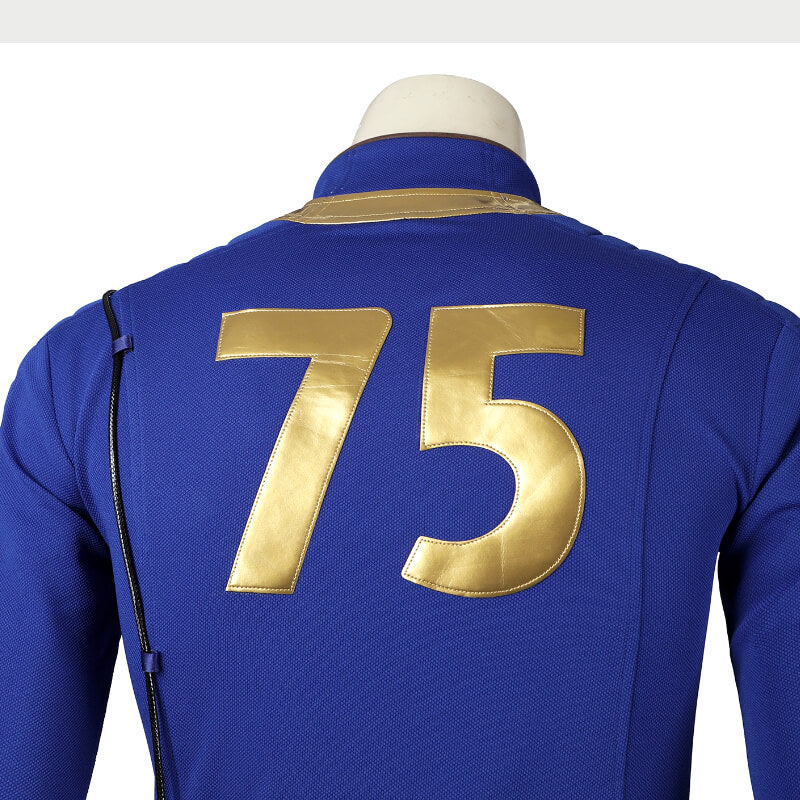 Fallout Vault Suit Fallout 4 Vault Jumpsuit No.75 Vault Dweller Costume Halloween Outfit - Image 6