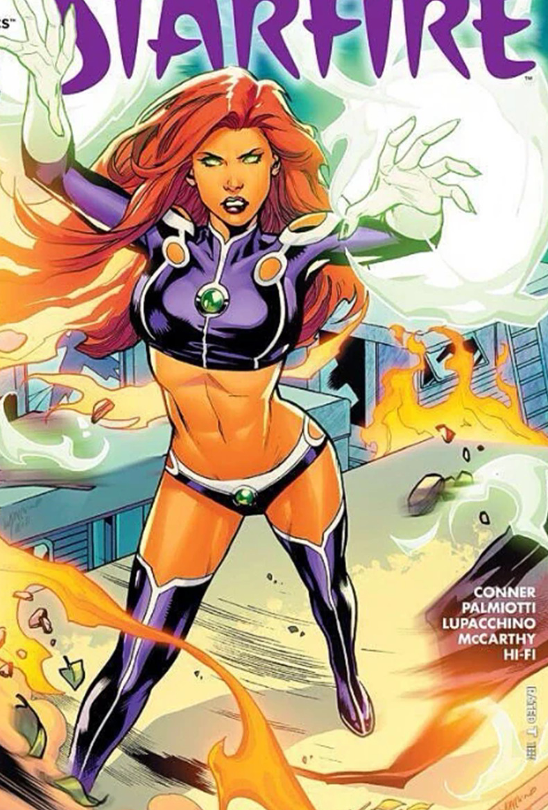Teen Titans Starfire Bodysuit Cosplay Costume - Image 7