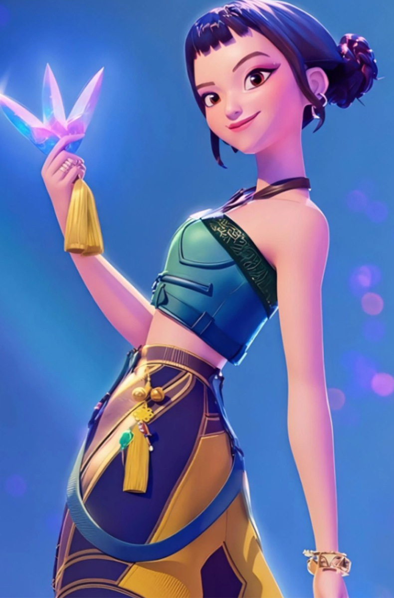 KPop Demon Hunters Rumi Mira Zoey Cosplay Costume - Image 9