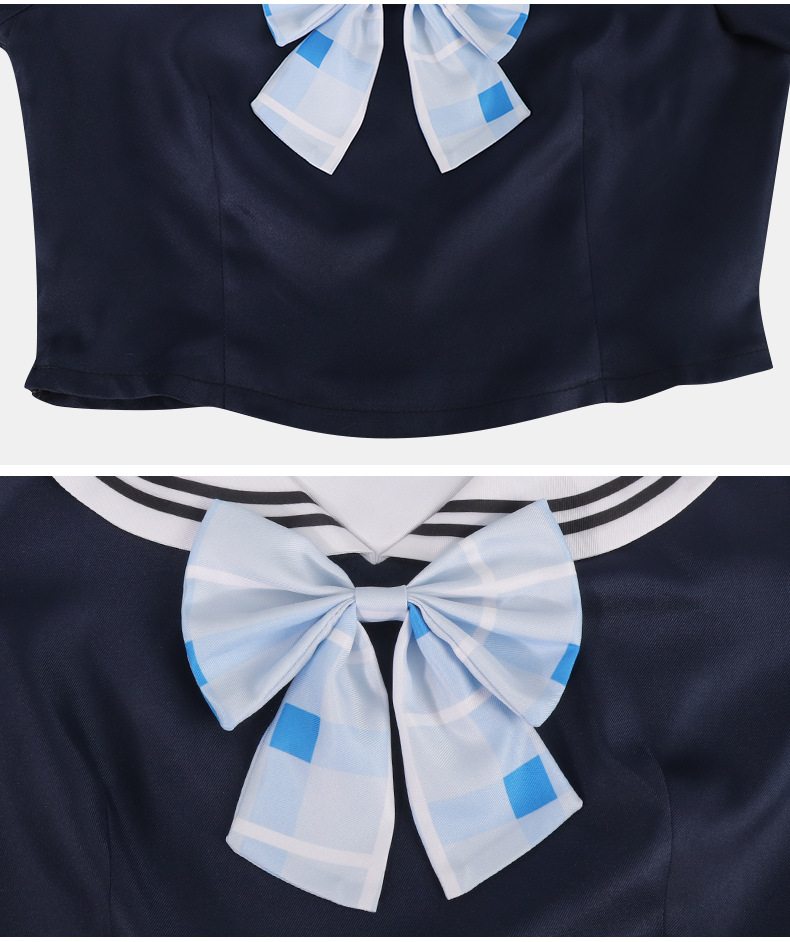 The Idolmaster Shiny Colors Mano Sakuragi JK Uniform Cosplay Costume - Image 19