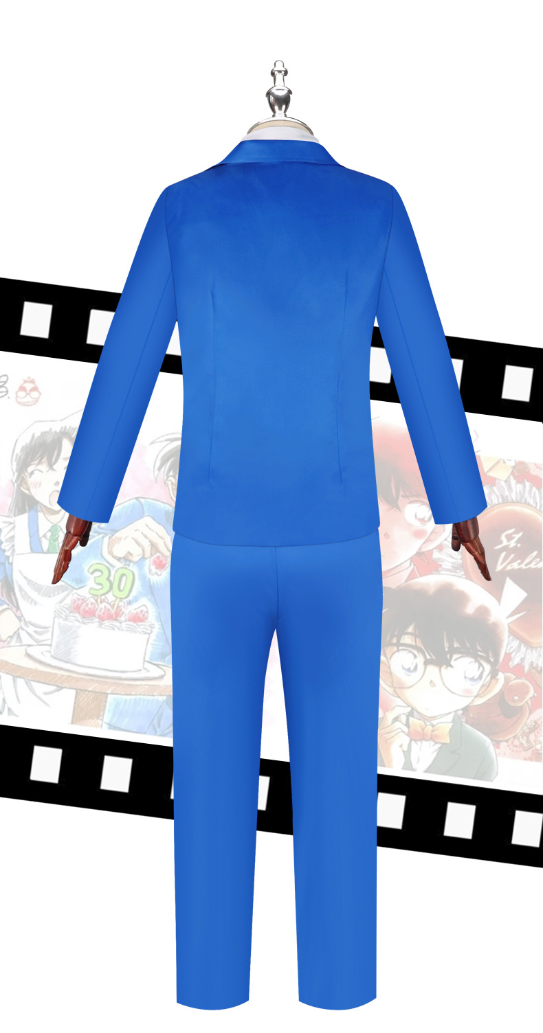 Detective Conan Shinichi Kudo Ran Mouri Uniform Cosplay Costume - Image 24